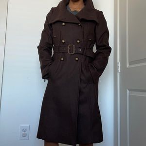 BCBG Brown Wool Coat NWT